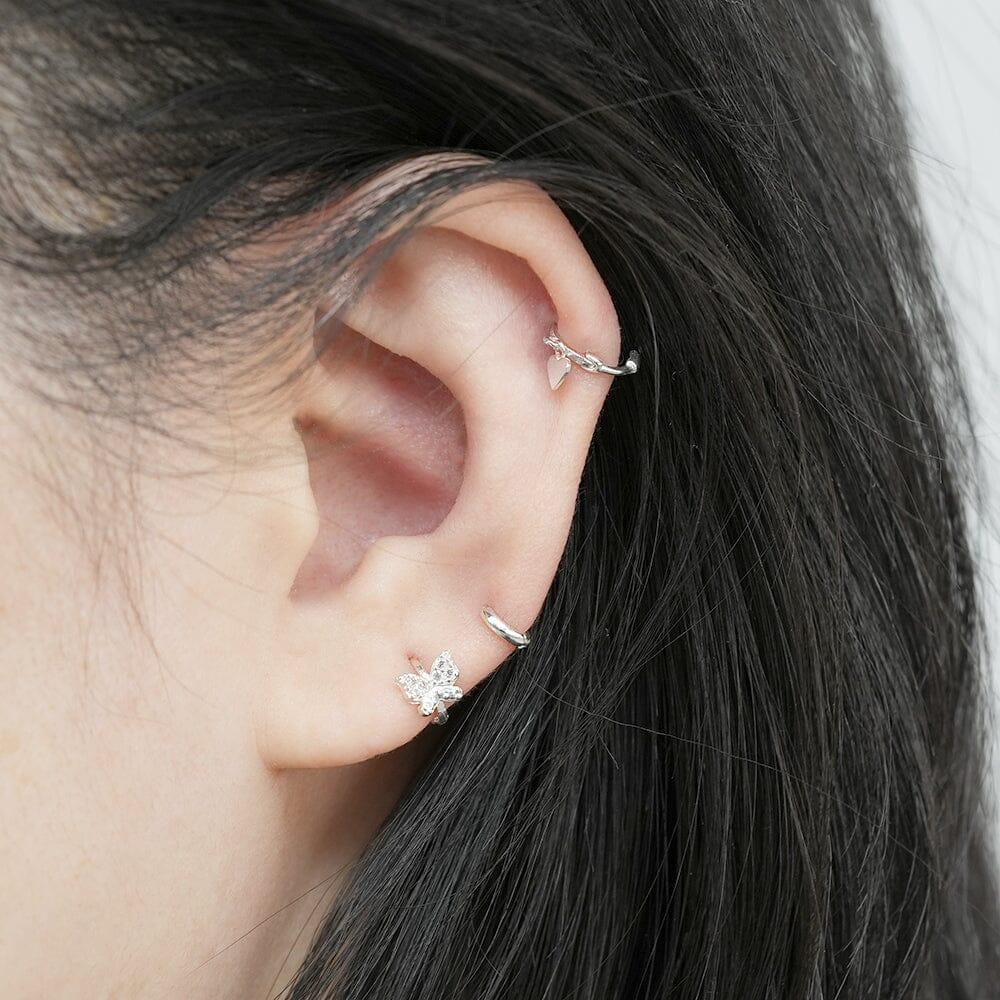 [企画特価][925 Silver]超ミニワンタッチリングピアス Earrings SET ME UP♡ 