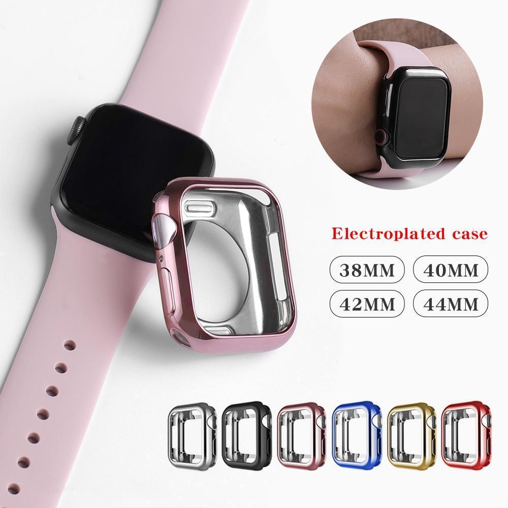 【前面ガラス無し】Apple Watch 本体保護用 ハーフカバー TPU素材(単品) apple watch バンド givgiv