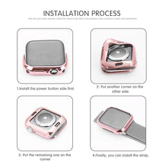 【前面ガラス無し】Apple Watch 本体保護用 ハーフカバー TPU素材(単品) apple watch バンド givgiv