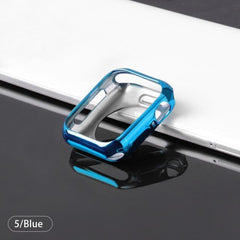 【前面ガラス無し】Apple Watch 本体保護用 ハーフカバー TPU素材(単品) apple watch バンド givgiv Blue For 38MM