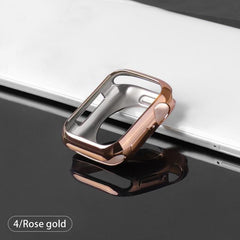 【前面ガラス無し】Apple Watch 本体保護用 ハーフカバー TPU素材(単品) apple watch バンド givgiv Rose gold For 38MM