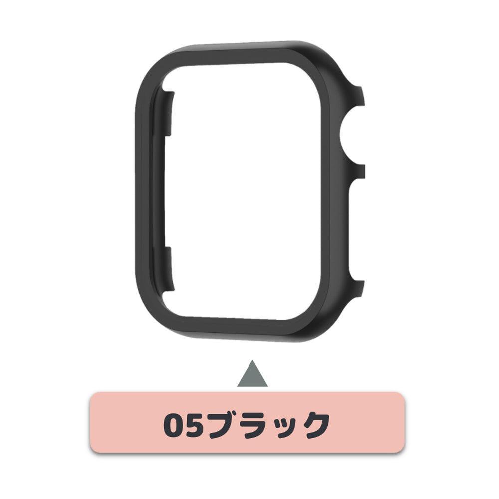【前面ガラス無し】applewatch7専用_ アルミフレーム AppleWatch 保護ケース apple watch バンド givgiv 05ブラック⚡人気⚡ 41mm (Applewatch 7)