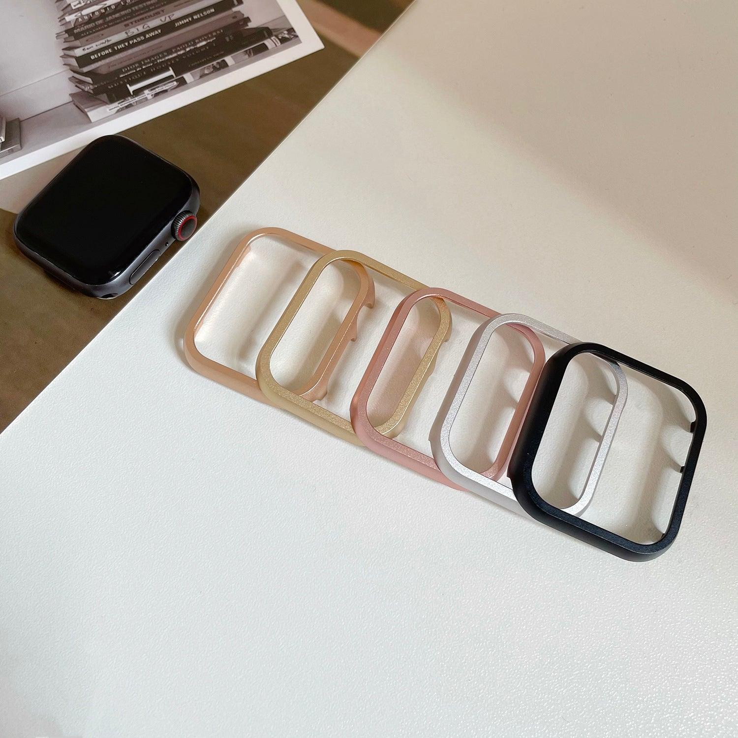 【前面ガラス無し】applewatch7専用_ アルミフレーム AppleWatch 保護ケース apple watch バンド givgiv