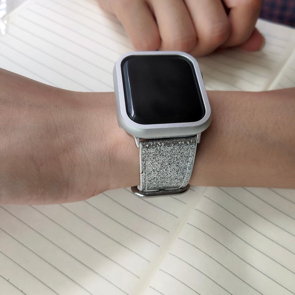 【前面ガラス無し】アルミフレーム AppleWatch 保護ケース apple watch バンド givgiv