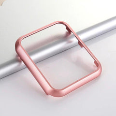 【前面ガラス無し】アルミフレーム AppleWatch 保護ケース apple watch バンド givgiv Pink For 38MM