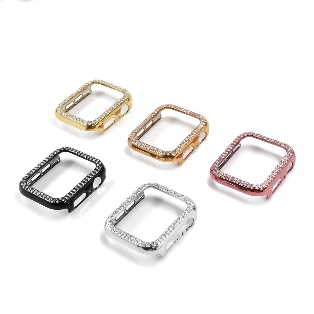 【前面ガラス無し】キュービック ダブルライン AppleWatch 保護ケース apple watch バンド givgiv