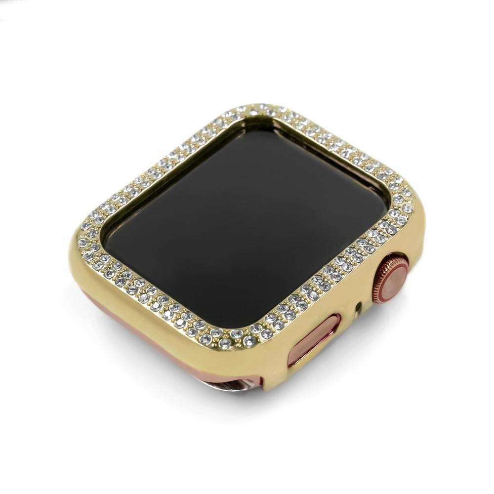 【前面ガラス無し】キュービック ダブルライン AppleWatch 保護ケース apple watch バンド givgiv