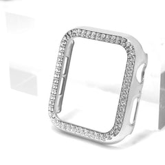 【前面ガラス無し】キュービック ダブルライン AppleWatch 保護ケース apple watch バンド givgiv Silver For 38MM