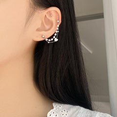 ラブ真珠ハートツーリング(ピアス/ピアッシング) Blingmoon made Piercing bling moon