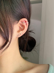 ラブ真珠ピアッシング(4 set) Piercing bling moon