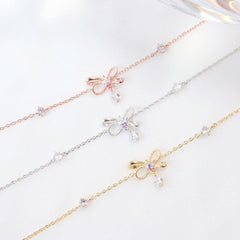 ラフリボンブレスレット Bracelet bling moon