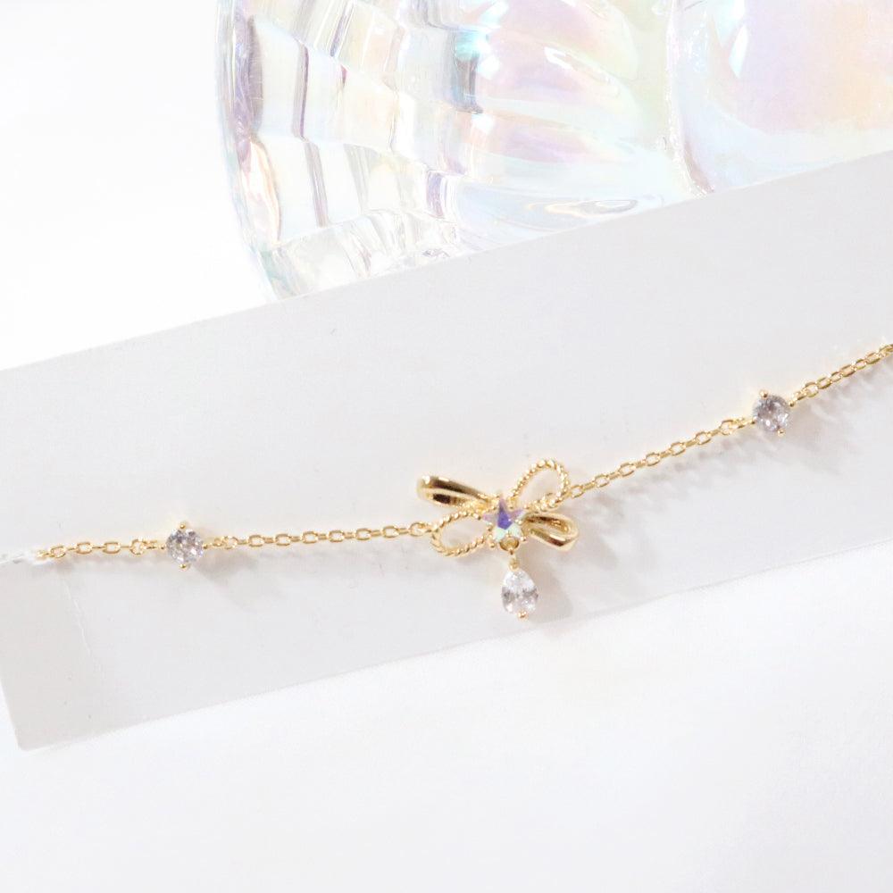 ラフリボンブレスレット Bracelet bling moon