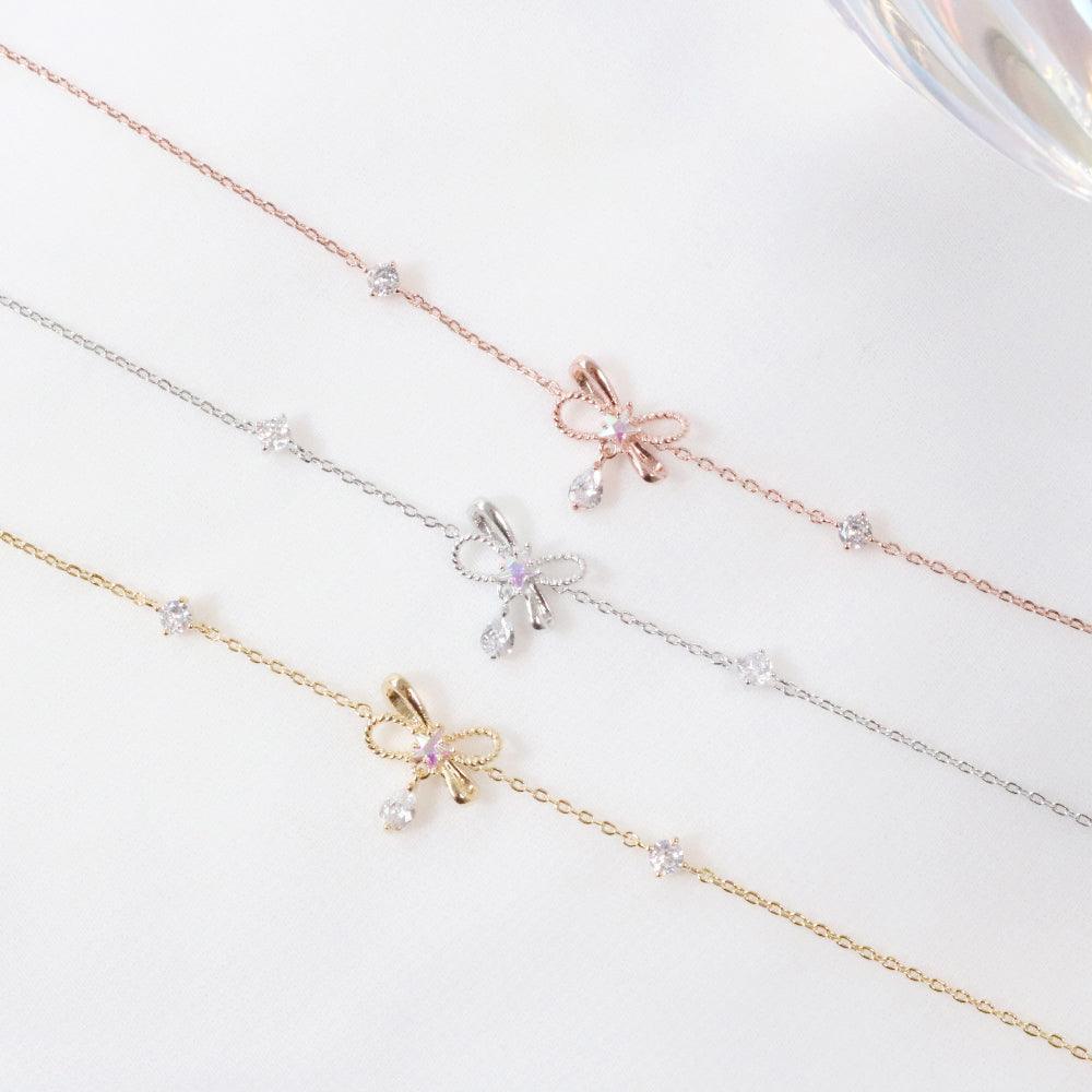 ラフリボンブレスレット Bracelet bling moon