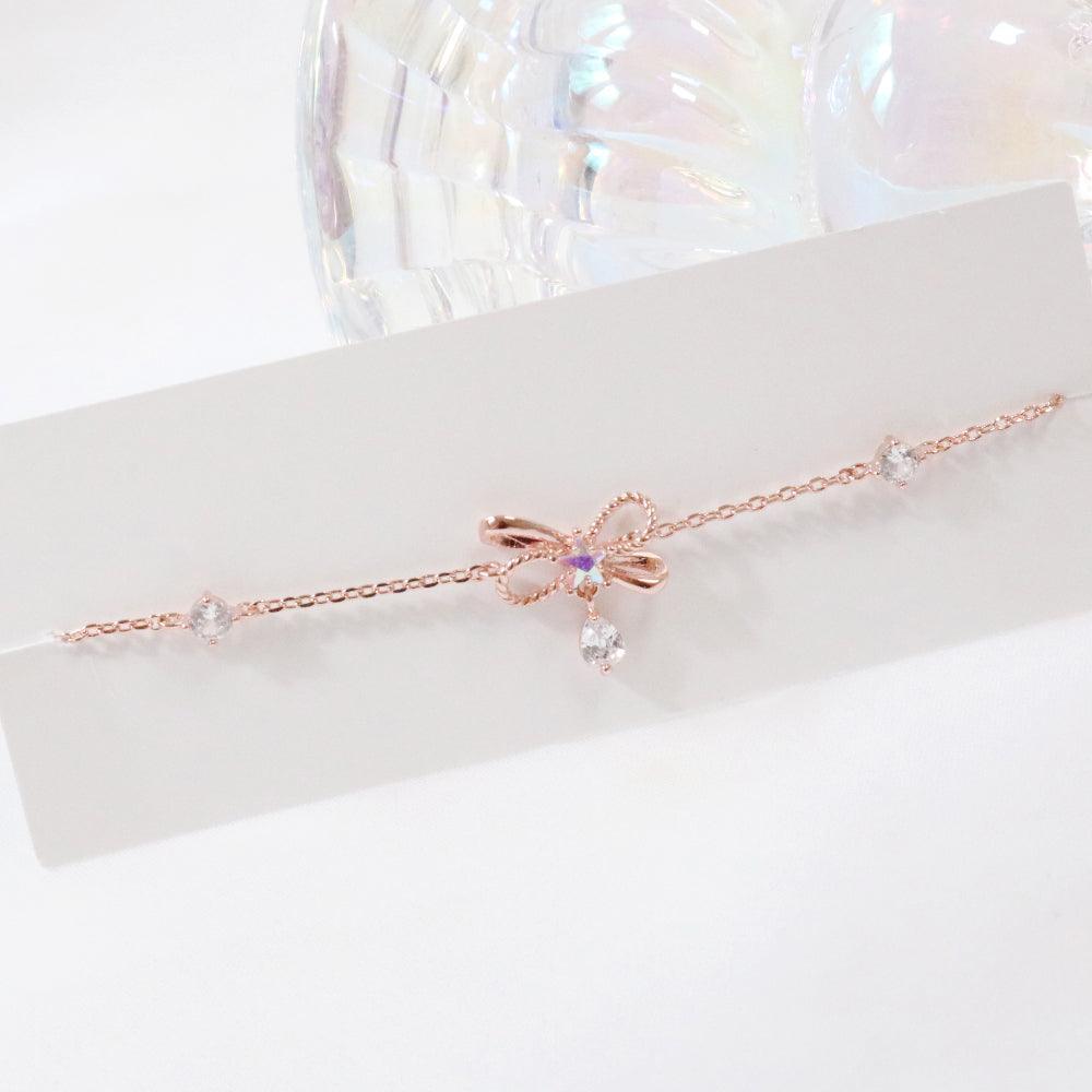 ラフリボンブレスレット Bracelet bling moon