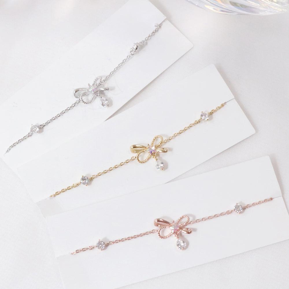 ラフリボンブレスレット Bracelet bling moon