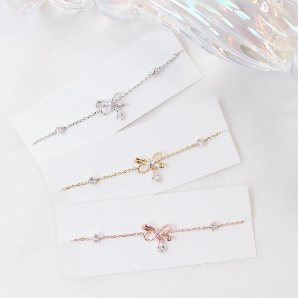 ラフリボンブレスレット Bracelet bling moon