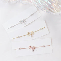 ラフリボンブレスレット Bracelet bling moon