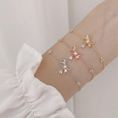 ラフリボンブレスレット Bracelet bling moon