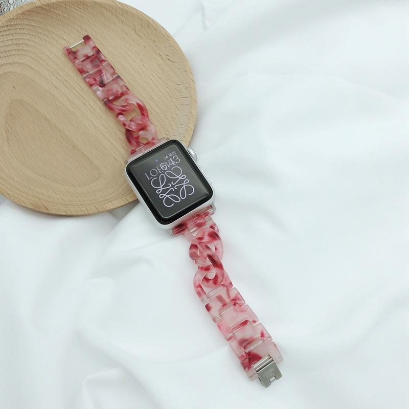 レディース 透明樹脂ストラップ# apple watch バンド givgiv