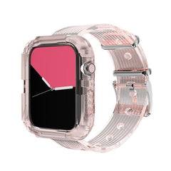 レインボー シリコン 透明 Apple Watch バンド apple watch バンド givgiv pink 38mm/40mm用