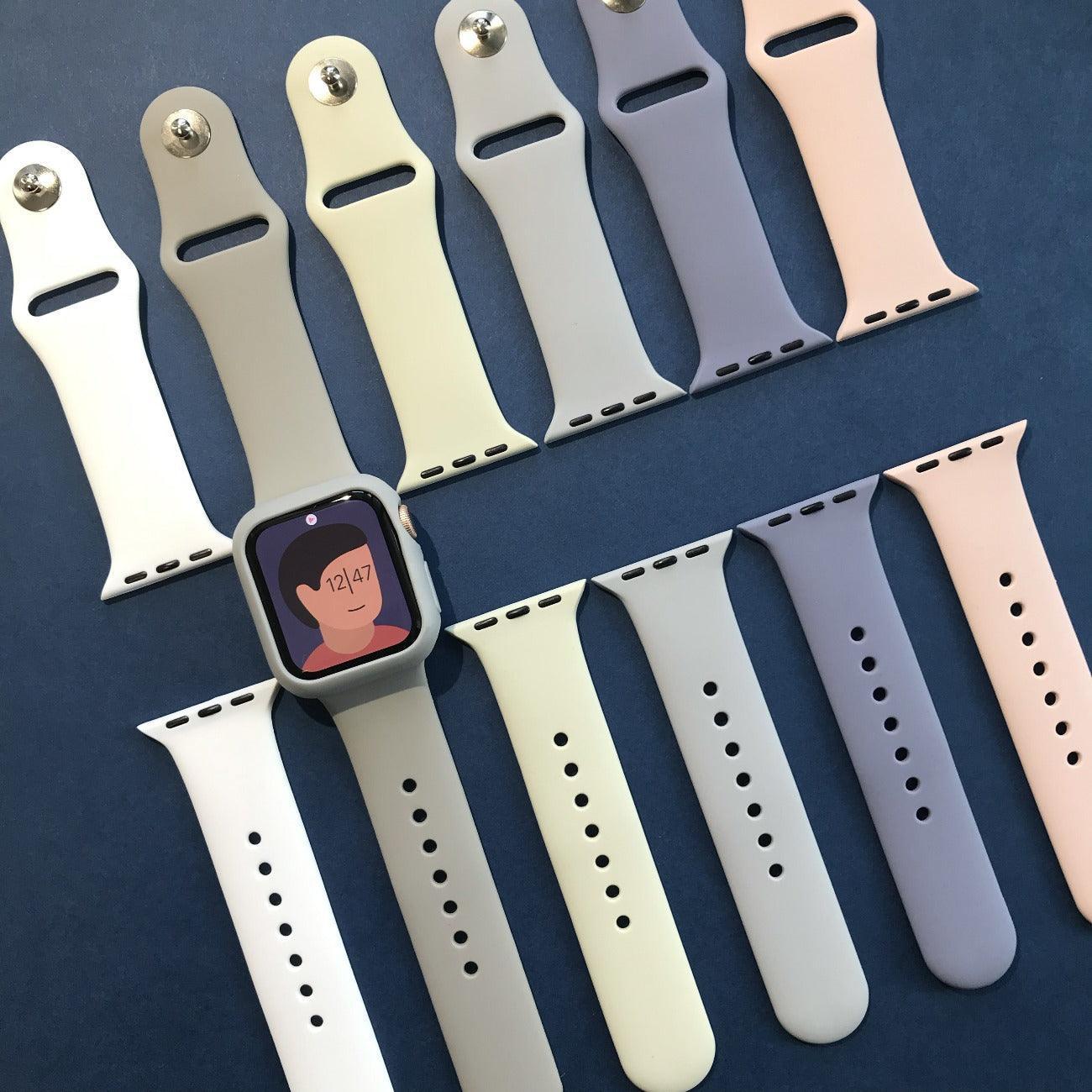 ★人気★【20色】ベーシック シリコンバンド apple watch バンド givgiv 