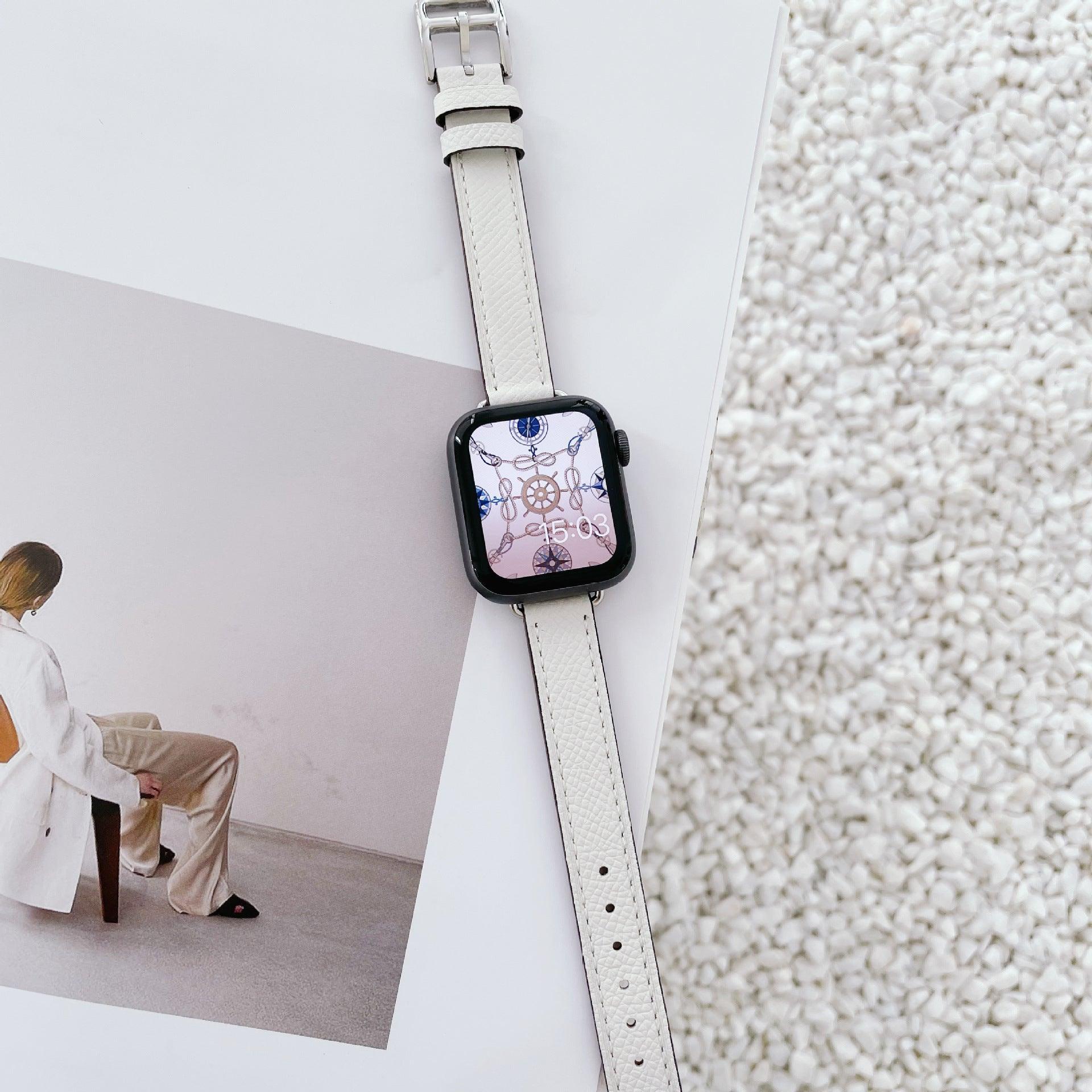 ★人気★【5色】アトラージュ 本革 シングルツアー バンド applewatch7 対応 apple watch バンド givgiv 38mm/40mm/41mm用 02ホワイト