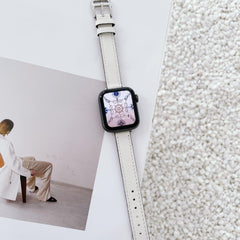 ★人気★【5色】アトラージュ 本革 シングルツアー バンド applewatch7 対応 apple watch バンド givgiv 38mm/40mm/41mm用 02ホワイト