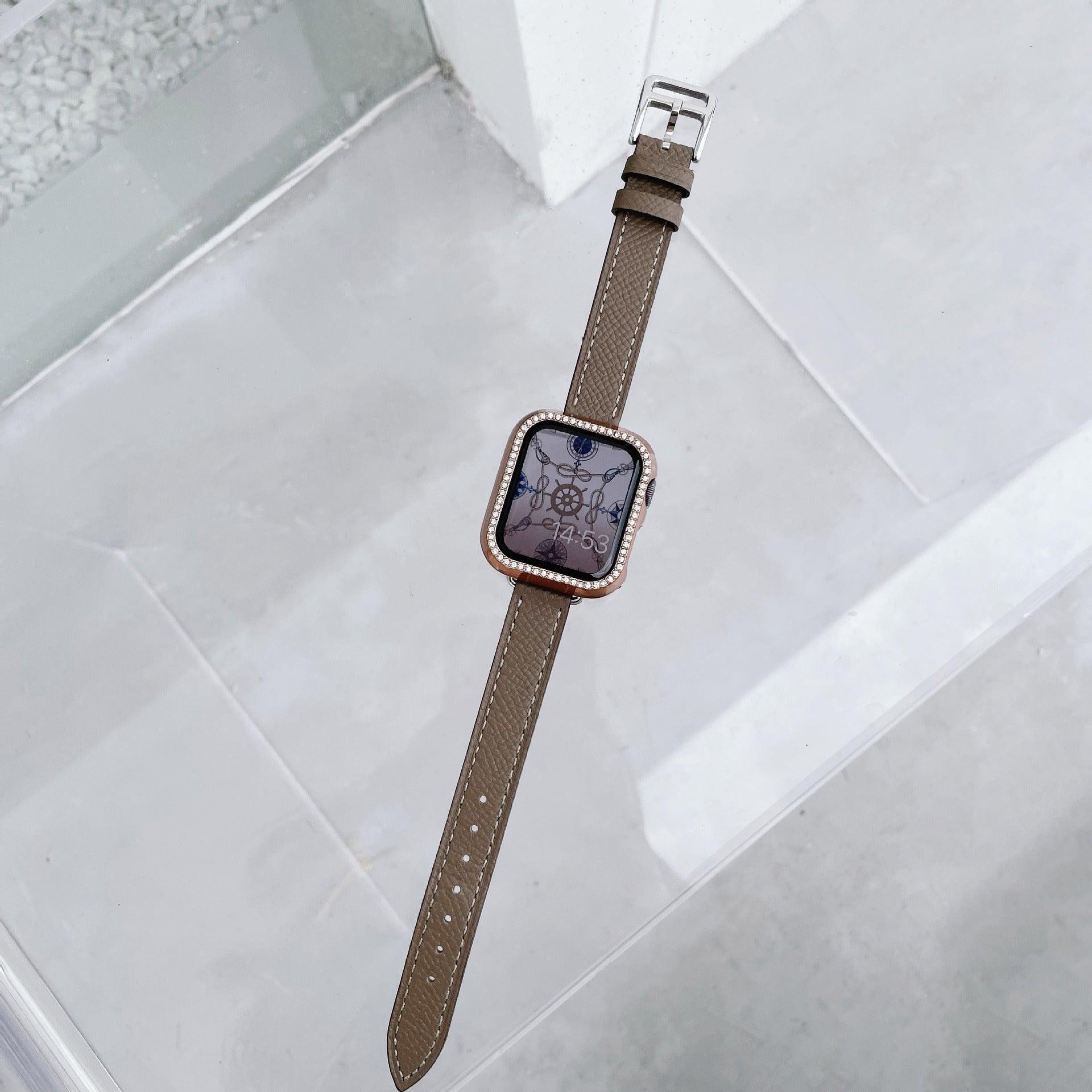 ★人気★【5色】アトラージュ 本革 シングルツアー バンド applewatch7 対応 apple watch バンド givgiv 38mm/40mm/41mm用 04エトゥープ