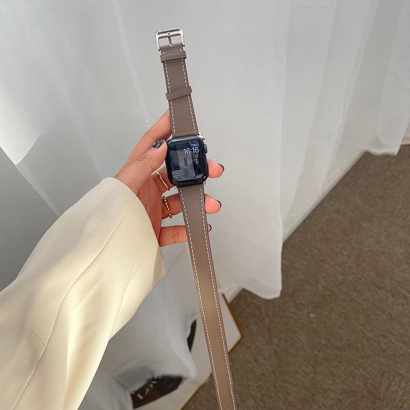 ★人気★【6色】 ダブルツアー 本革 バンド apple watch バンド givgiv