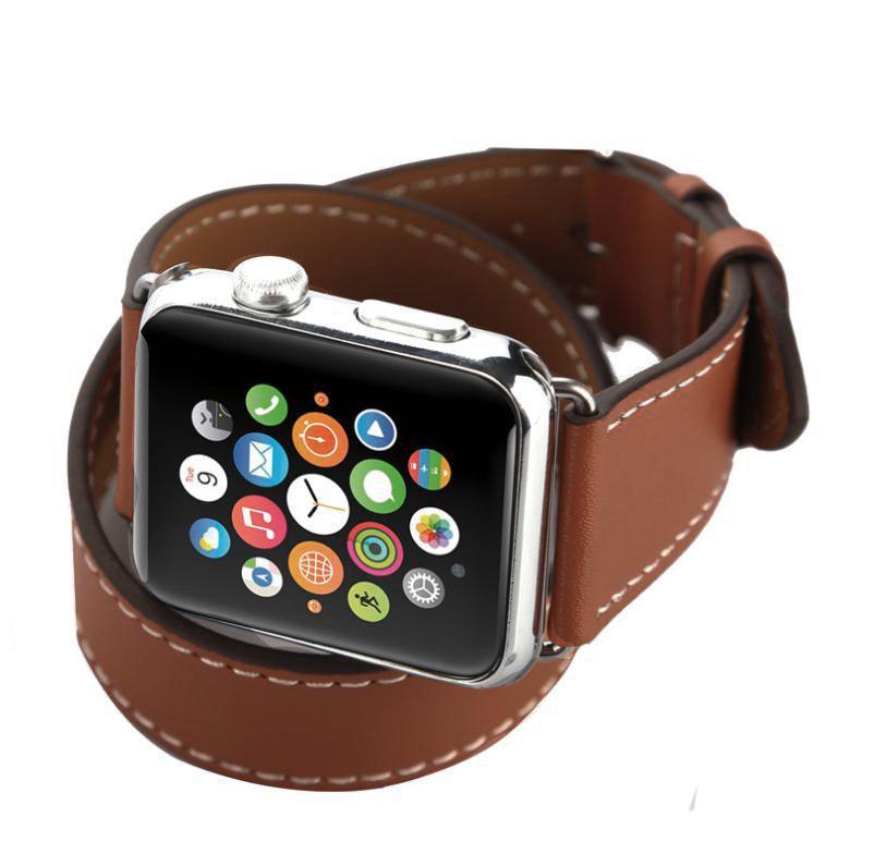 ★人気★【6色】 ダブルツアー 本革 バンド apple watch バンド givgiv
