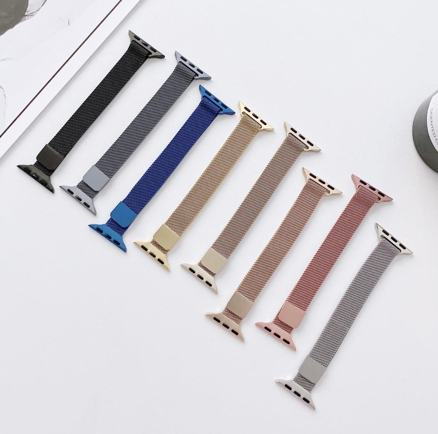 ★人気★【8色】スリム磁石ミラネーゼループ apple watch バンド givgiv