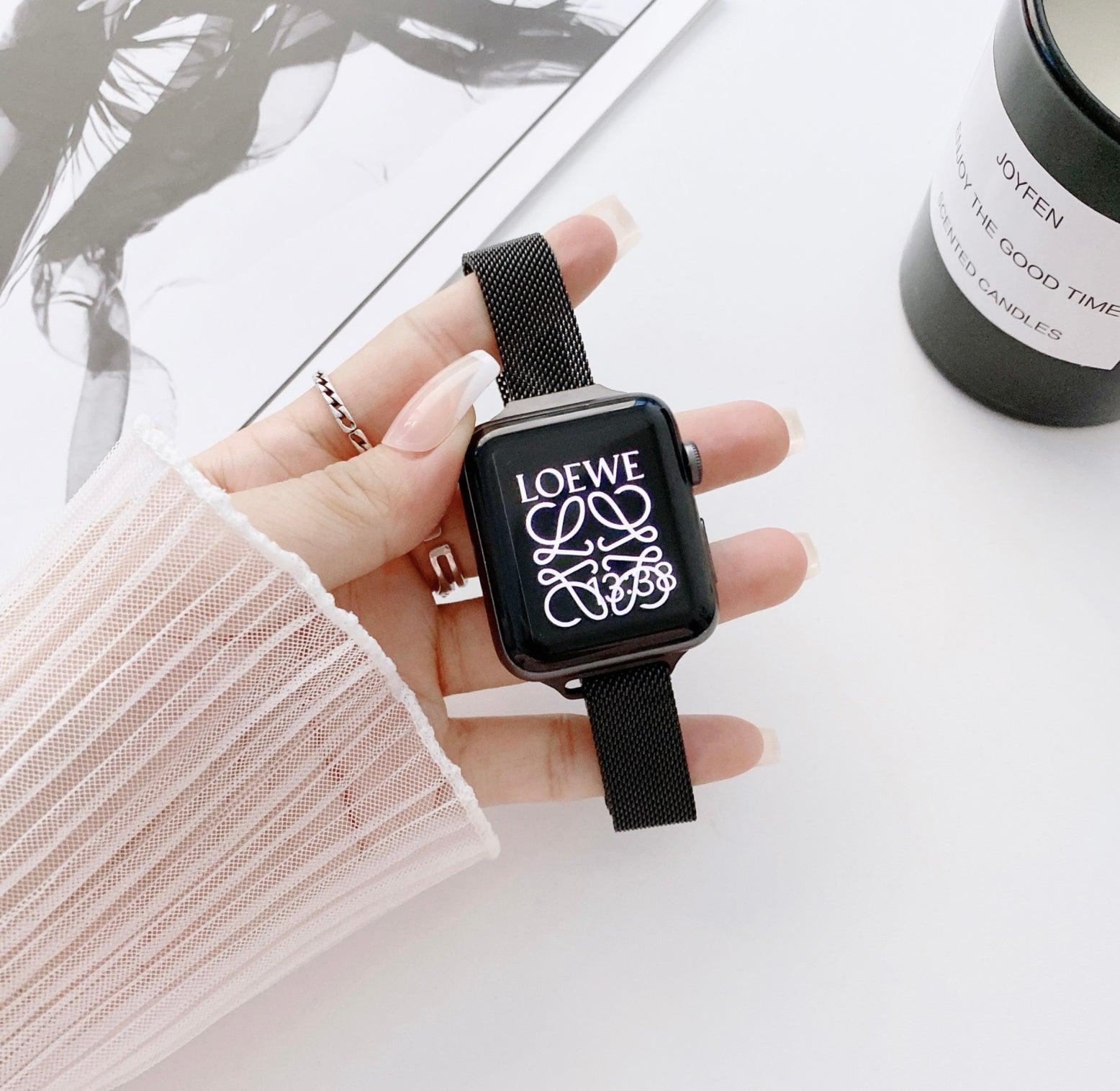 ★人気★【8色】スリム磁石ミラネーゼループ apple watch バンド givgiv