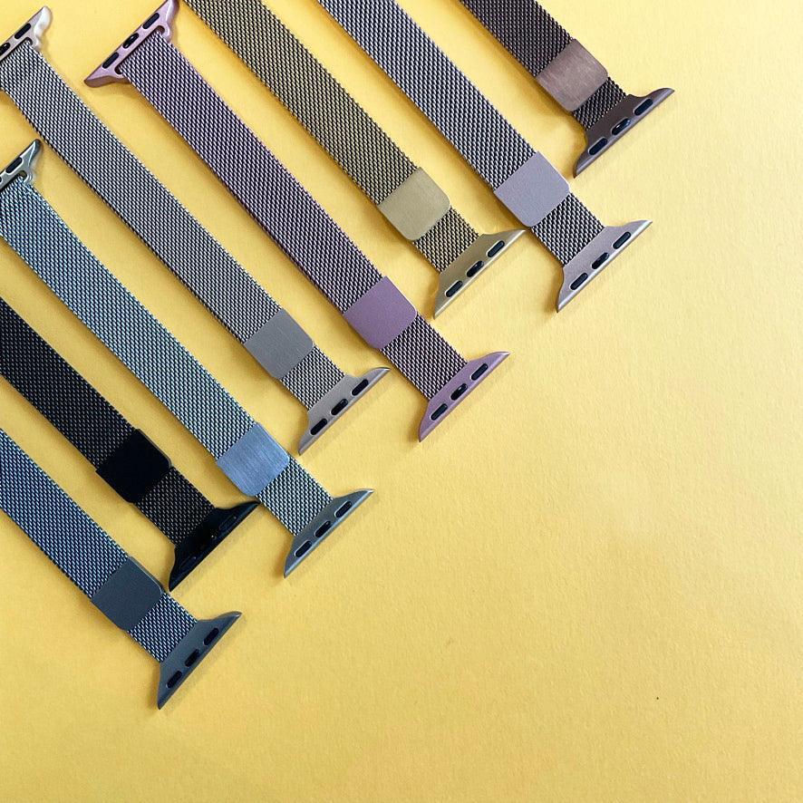 ★人気★【8色】スリム磁石ミラネーゼループ apple watch バンド givgiv