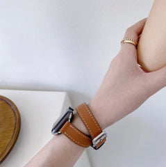 ★人気★【バンド単品】 シュリンク アトラージュ 本革 ダブルツアー バンド apple watch バンド givgiv