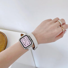 ★人気★【バンド単品】 シュリンク アトラージュ 本革 ダブルツアー バンド apple watch バンド givgiv