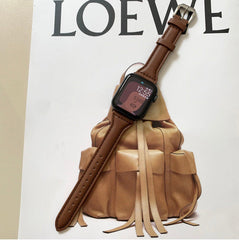 ★人気★ 本革 レザーループ apple watch バンド apple watch バンド givgiv 38mm/40mm/41mm用 ダークブラウン