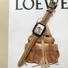 ★人気★ 本革 レザーループ apple watch バンド apple watch バンド givgiv 38mm/40mm/41mm用 パステルブラウン⚡人気⚡