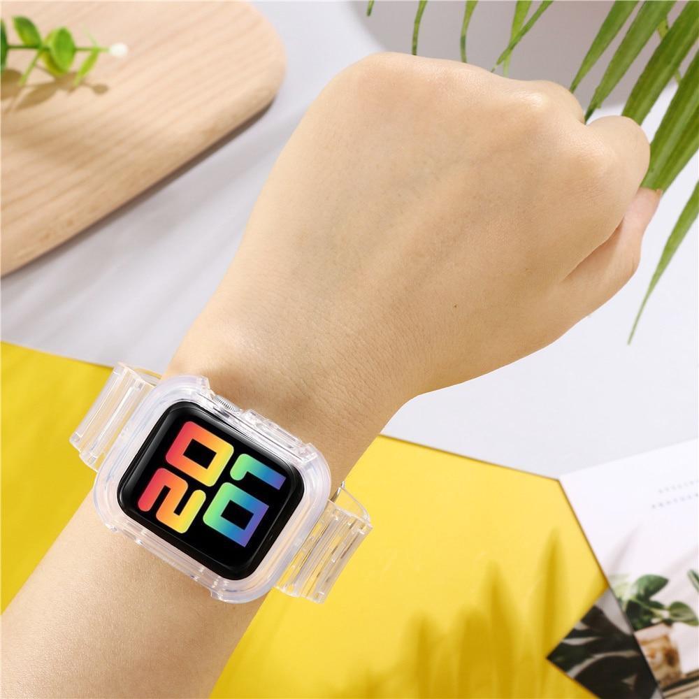 ★人気★ クリアー 透明 Apple Watch バンド (透明無色) apple watch バンド givgiv