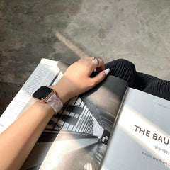 ★人気★ Marble Metal Chain Band (ピンク) Apple Watch / マーブル チェーン バンド# apple watch バンド givgiv