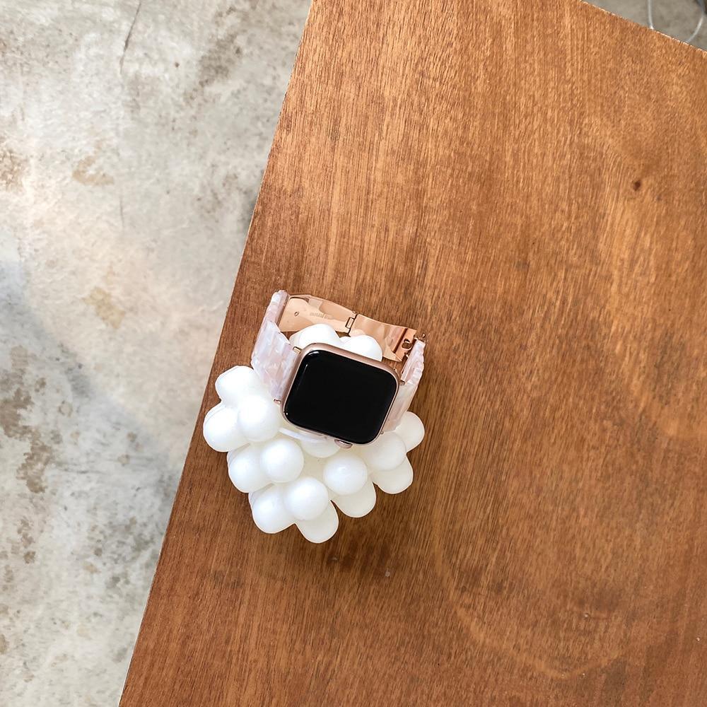 ★人気★ Marble Metal Chain Band (ピンク) Apple Watch / マーブル チェーン バンド# apple watch バンド givgiv