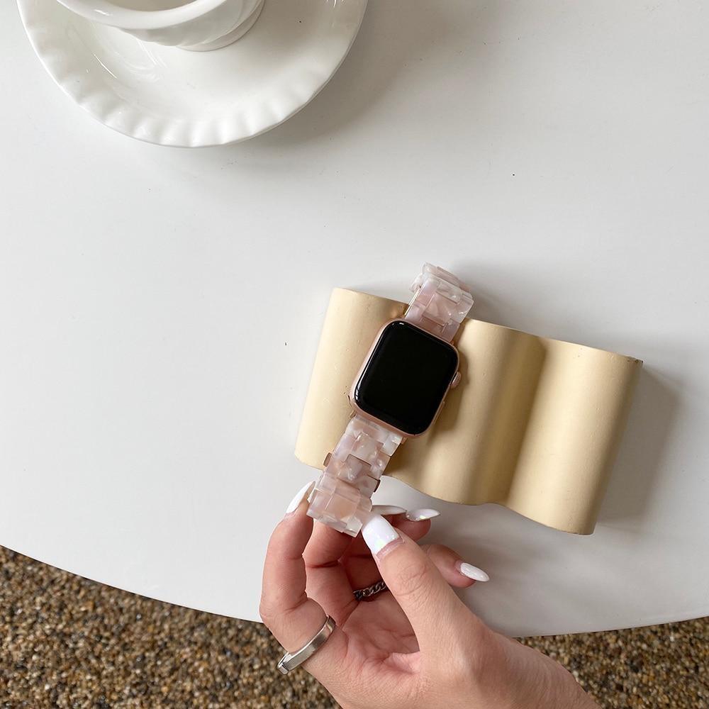 ★人気★ Marble Metal Chain Band (ピンク) Apple Watch / マーブル チェーン バンド# apple watch バンド givgiv