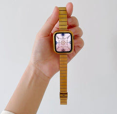 ★人気★ モダン スリム リンクブレスレット アップルウォッチバンド apple watch バンド givgiv 38mm/40mm/41mm用 ゴールド