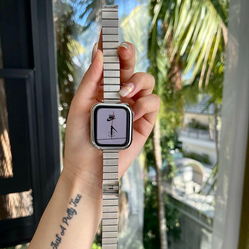 ★人気★ モダン スリム リンクブレスレット アップルウォッチバンド apple watch バンド givgiv 38mm/40mm/41mm用 シルバー⚡人気⚡