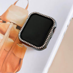 ★人気★【前面ガラス無し】キュービックシングルライン AppleWatch 保護ケース apple watch バンド givgiv 02 Black For 38MM