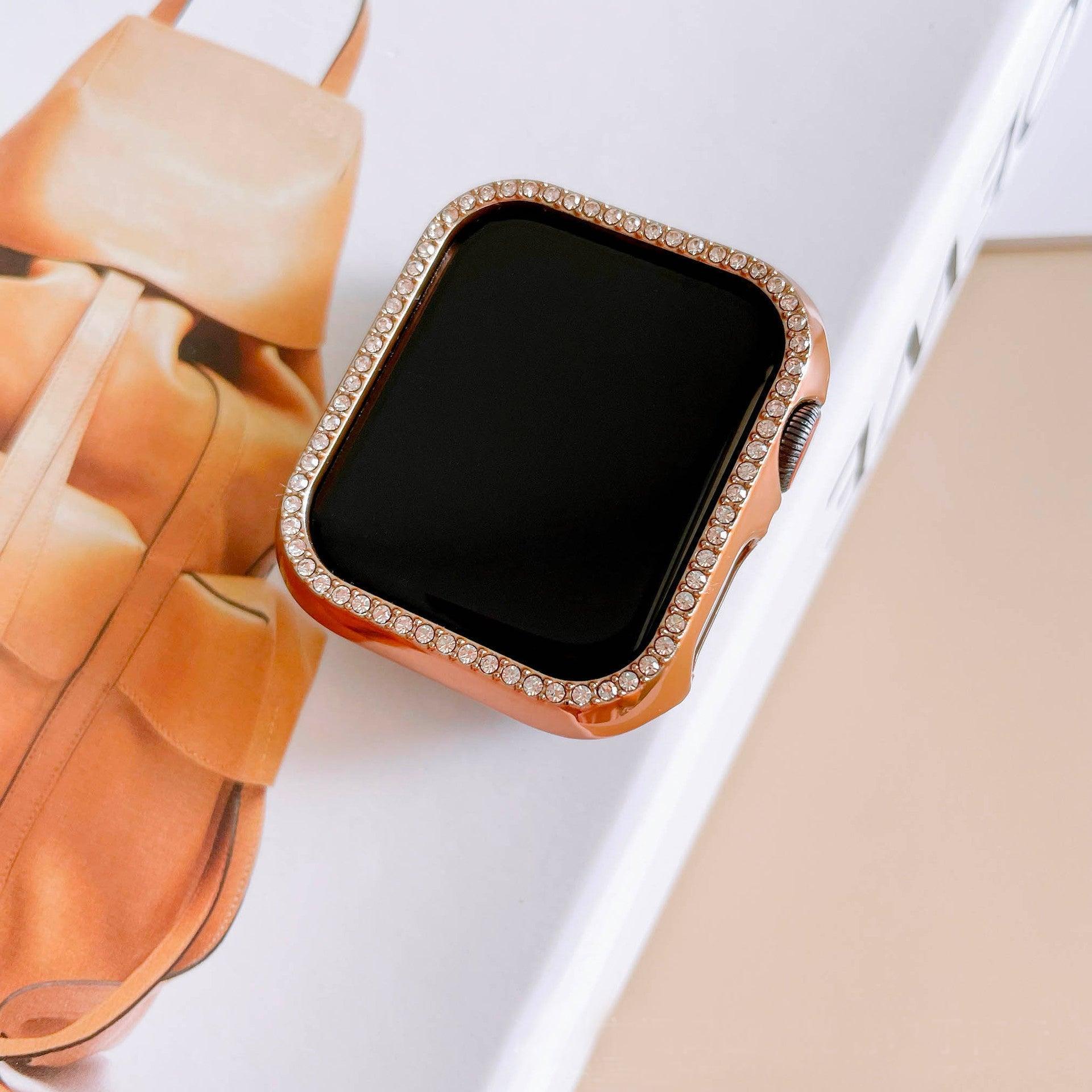 ★人気★【前面ガラス無し】キュービックシングルライン AppleWatch 保護ケース apple watch バンド givgiv 04 Rose gold⚡人気⚡ For 38MM