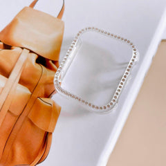 ★人気★【前面ガラス無し】キュービックシングルライン AppleWatch 保護ケース apple watch バンド givgiv 07 Clear (クリアー) For 38MM