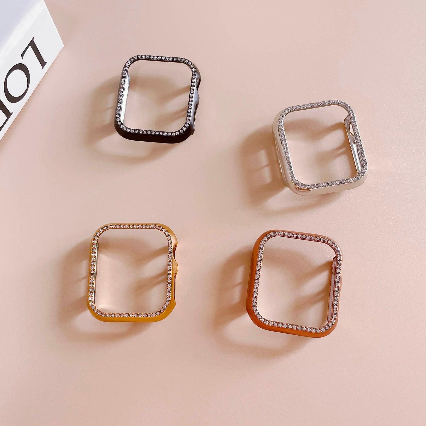 ★人気★【前面ガラス無し】キュービックシングルライン AppleWatch 保護ケース apple watch バンド givgiv