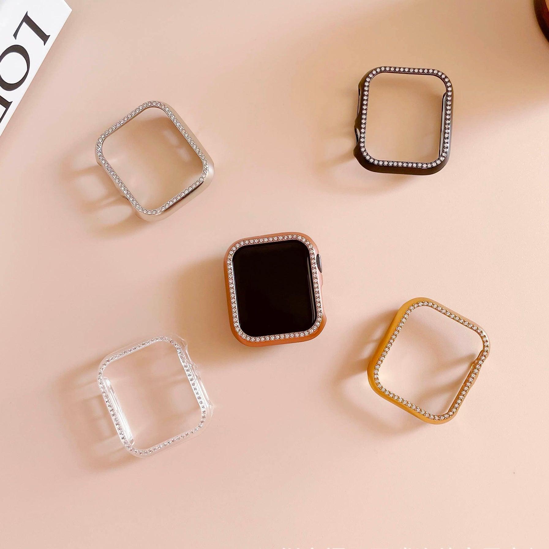 ★人気★【前面ガラス無し】キュービックシングルライン AppleWatch 保護ケース apple watch バンド givgiv