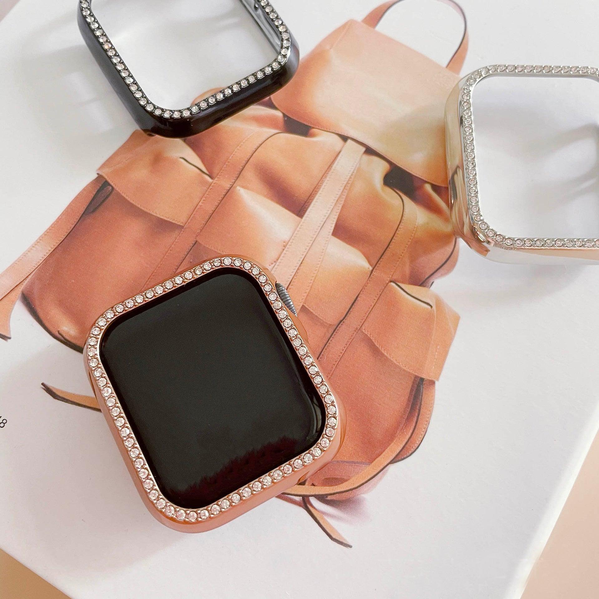 ★人気★【前面ガラス無し】キュービックシングルライン AppleWatch 保護ケース apple watch バンド givgiv