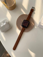 ★人気★ シンプル モダン 本革バンド apple watch バンド givgiv 38mm/40mm/41mm用 Brown